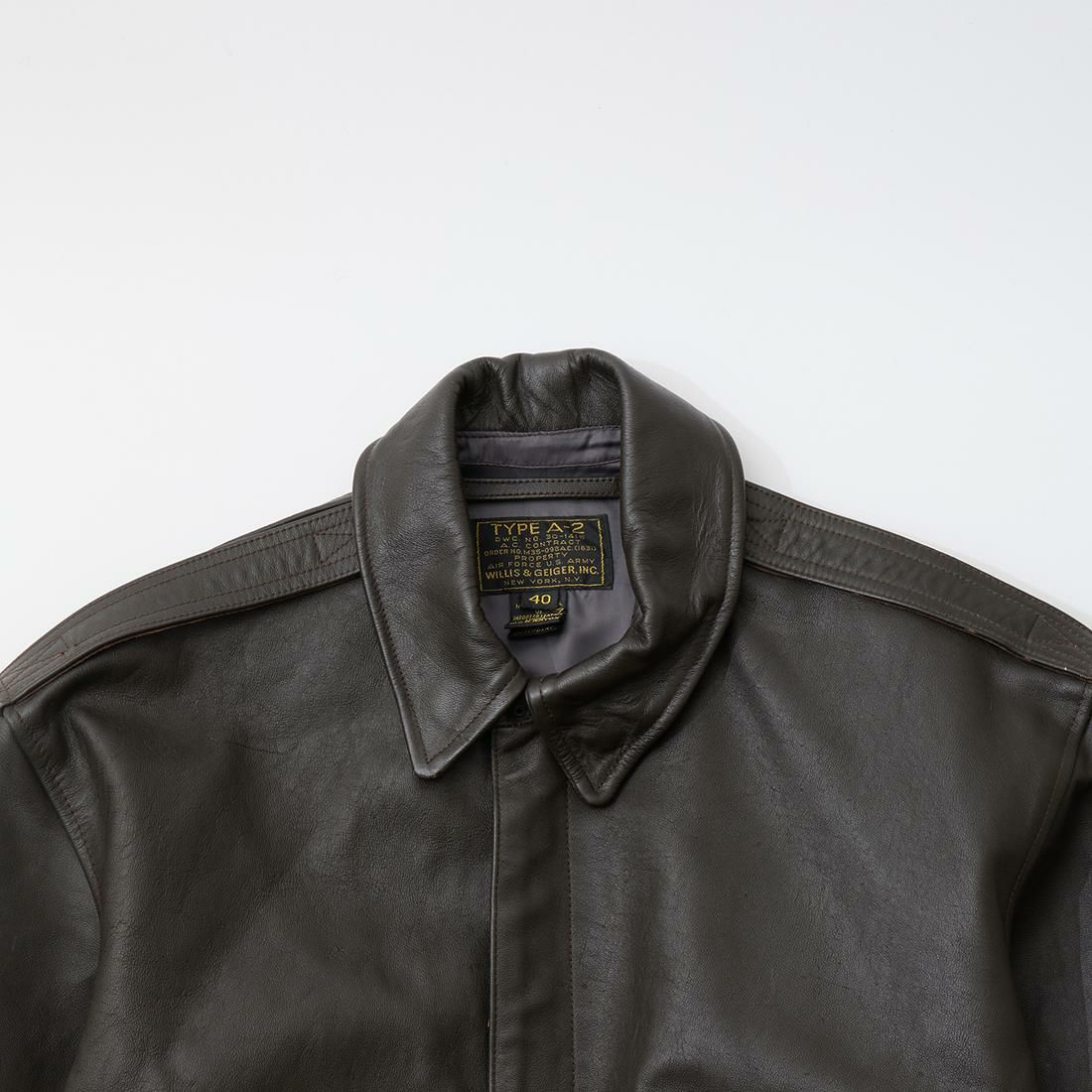 WILLIS & GEIGER (ウィリスアンドガイガー) ヴィンテージ A-2 レザー