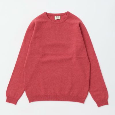 WILLIAM LOCKIE (ウィリアムロッキー) ラムウール クルーネック ニット